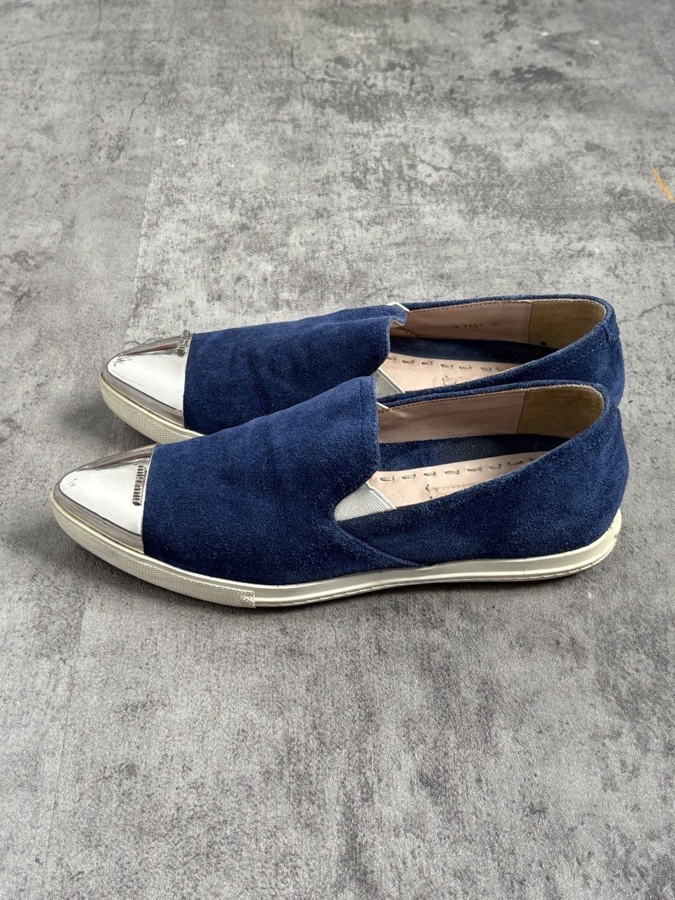 Miu Miu MIU MIU Metal Cap Toe Slip On Shoes Size US 6 / IT 36 - 4 Thumbnail