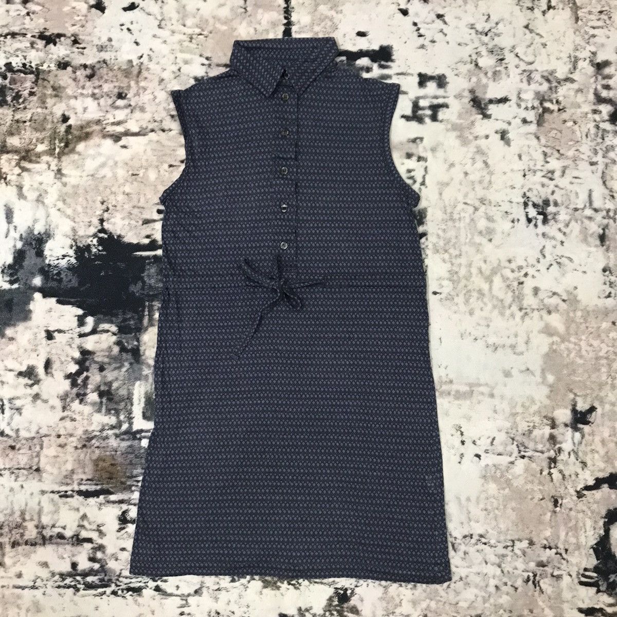 A.P.C. × Designer × Japanese Brand A.P.C. Perfect Fit Blueprint Button Up Sleeveless Shirtdress Size S / US 4 / IT 40 - 1 Thumbnail