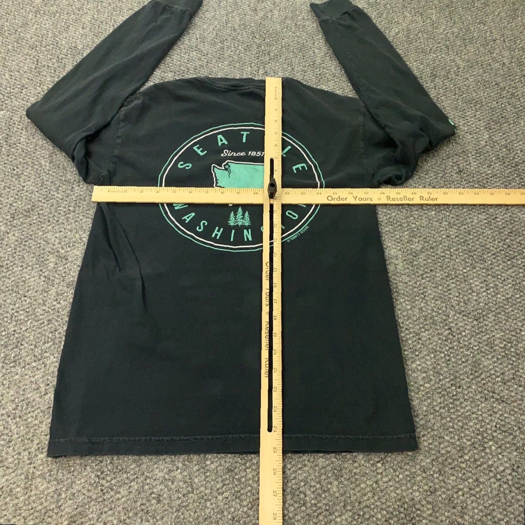 Comfort Colors Comfort Colors Shirt Mens Small Black Seattle WA Pacific Northwest Stay Wild Size US S / EU 44-46 / 1 - 6 Thumbnail