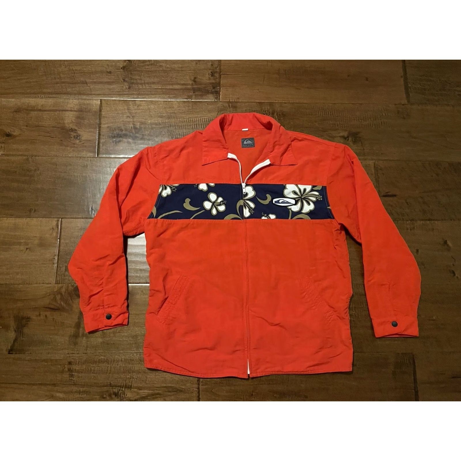 Quiksilver VINTAGE Quiksilver Windbreaker Jacket - Nylon Red Made in USA - Men's M - 80s Size US M / EU 48-50 / 2 - 2 Thumbnail