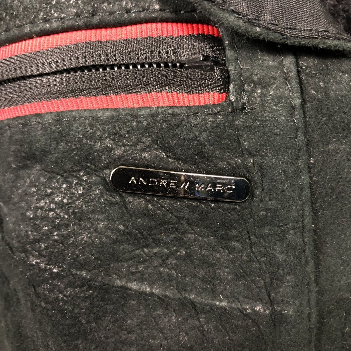 Andrew Marc 🔥VINTAGE LEATHER JACKET ANDREW MARC LAMB FUR BLANKET Size US XXL / EU 58 / 5 - 18 Thumbnail