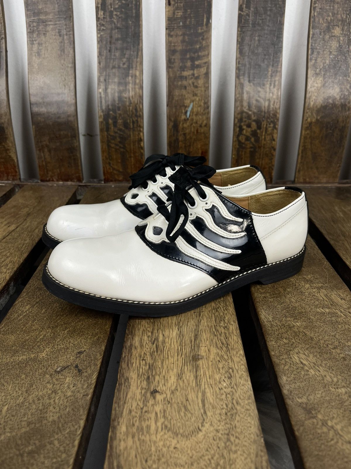 Undercover Undercover AW13 “ANATOMICOUTURE” Skeleton Lace-Up Shoes Size US 6 / EU 39 - 1 Thumbnail
