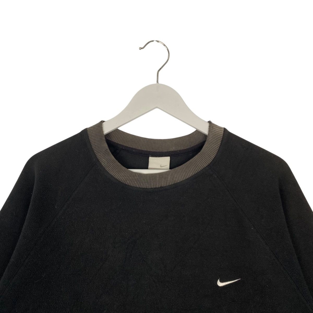 Other Vintage Nike Swoosh Fleece Sweatshirt Crewneck Black Size US XL / EU 56 / 4 - 4 Thumbnail