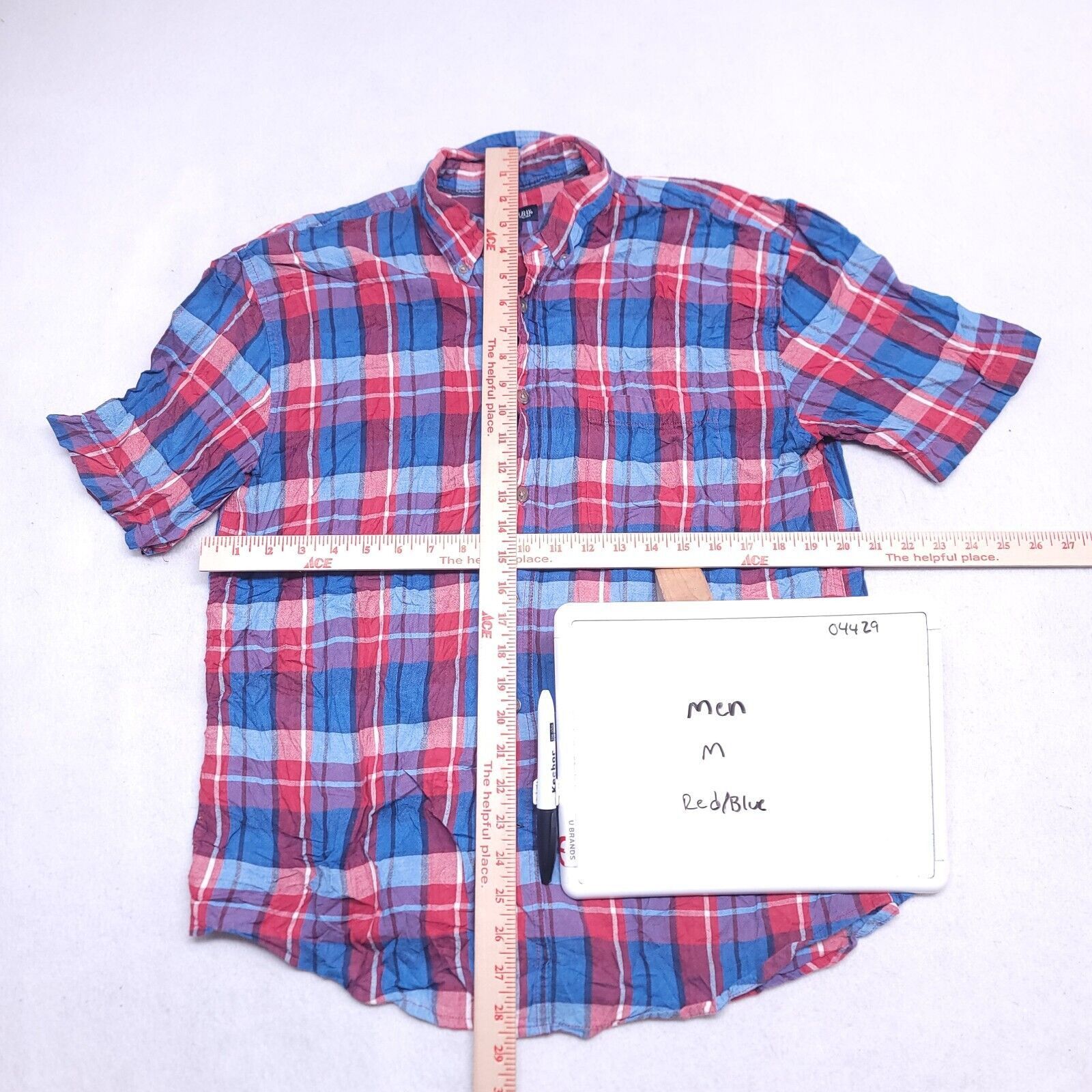 St. Johns Bay St Johns Bay Tartan Flannel Button Up Shirt Mens Size M Red Size US M / EU 48-50 / 2 - 6 Thumbnail