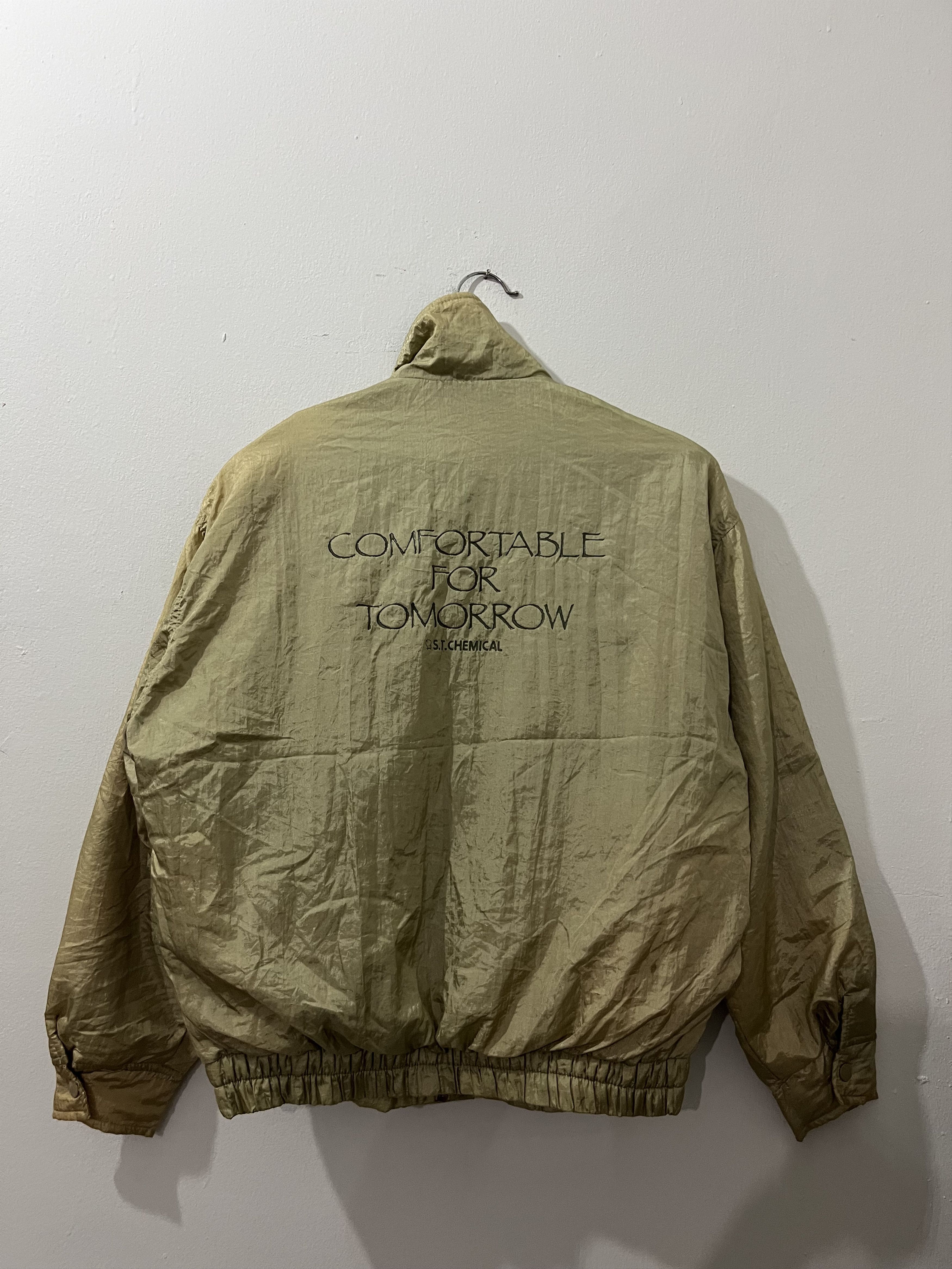 Japanese Brand 💥Vtg ST Chemical 90s CRAZY AVANTGARDE Workwear Jacket Size US L / EU 52-54 / 3 - 7 Thumbnail