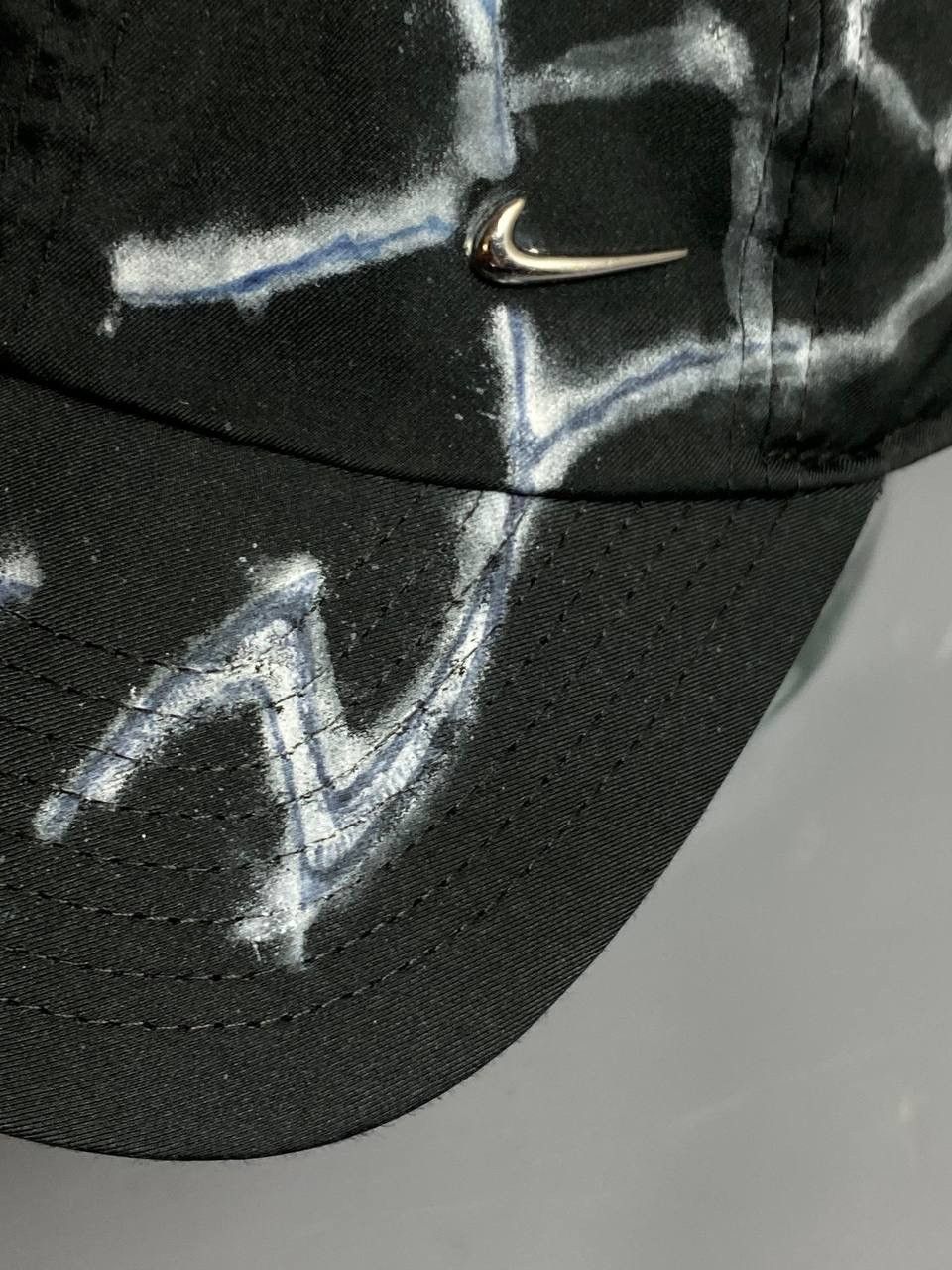 Nike Nike Custom Heritage 86Cap Silver Metal Swoosh Logo Hat OS Size ONE SIZE - 4 Thumbnail