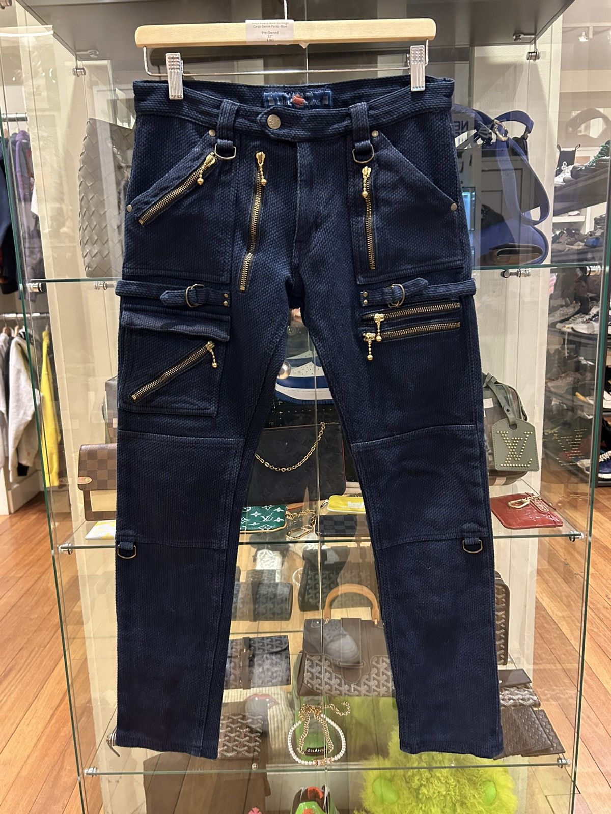 Blackmeans Blackmeans Wool Bondage Cargo Denim Jeans Size US 32 / EU 48 - 1 Thumbnail