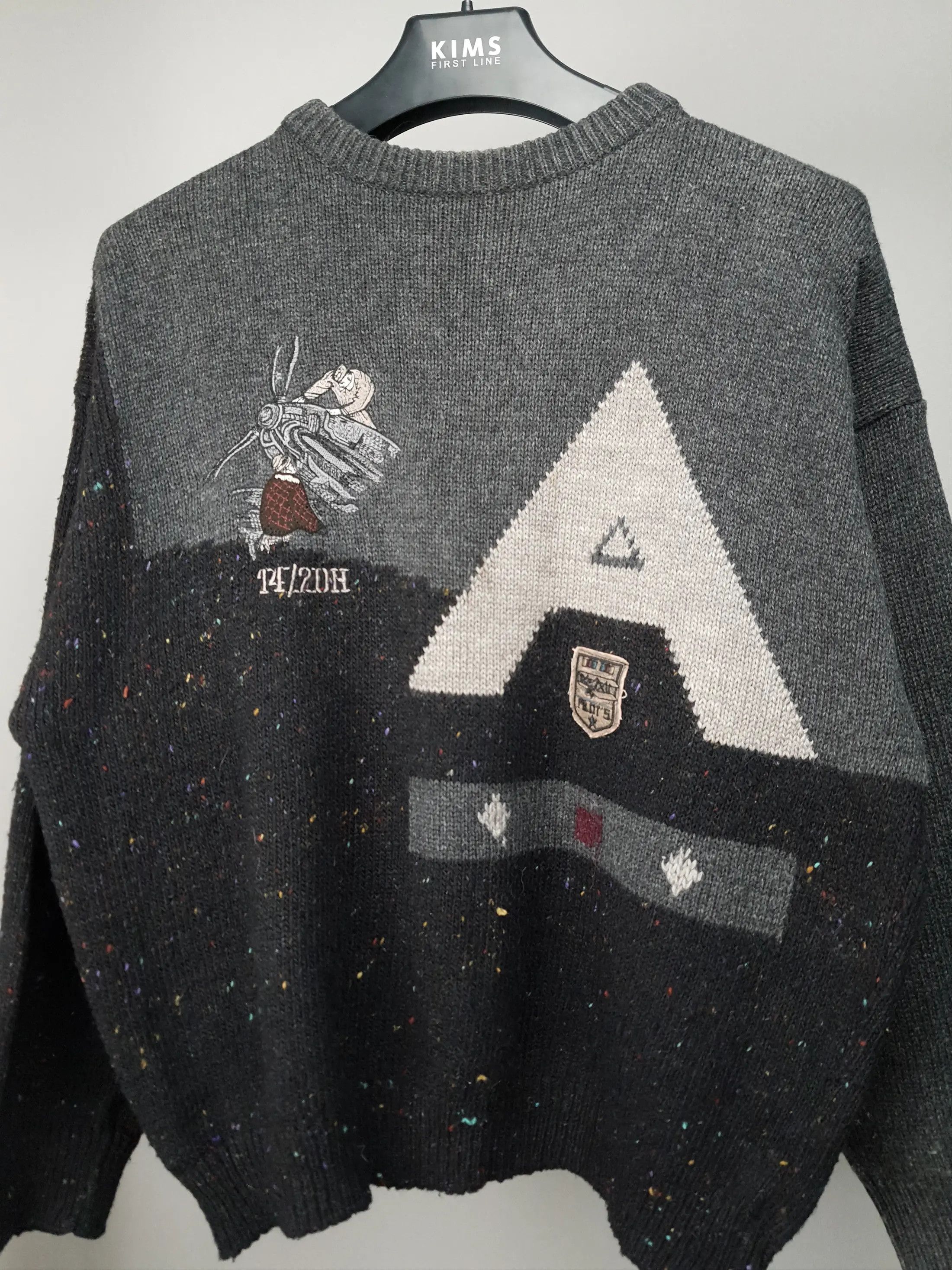 Aviator Nation 1980's Amirican Vintage US Air Force Wool Knitted Sweater Size US M / EU 48-50 / 2 - 2 Thumbnail