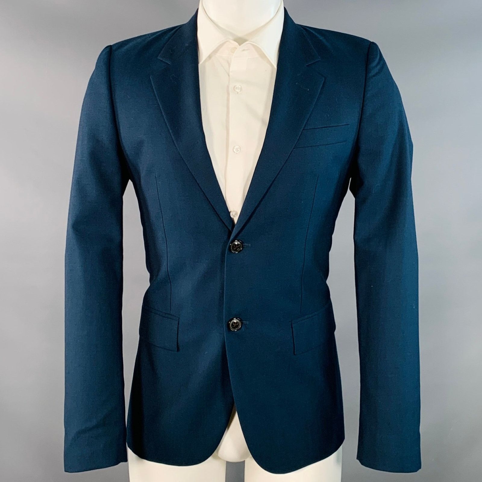 Marc Jacobs MARC JACOBS Size 38 Navy Wool Notch Lapel Sport Coat Size 36R - 1 Thumbnail