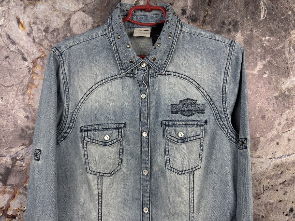 Harley Davidson Women’s Harley Davidson Shirt Button Up Size Large Size L / US 10 / IT 46 - 3 Thumbnail