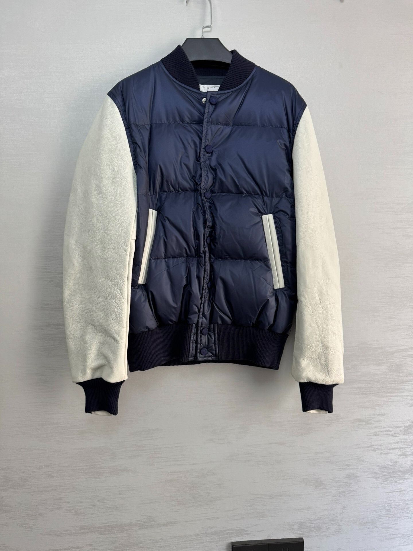 Sacai Sacai Colorblock Leather Down Jacket Size US XS / EU 42 / 0 - 1 Thumbnail