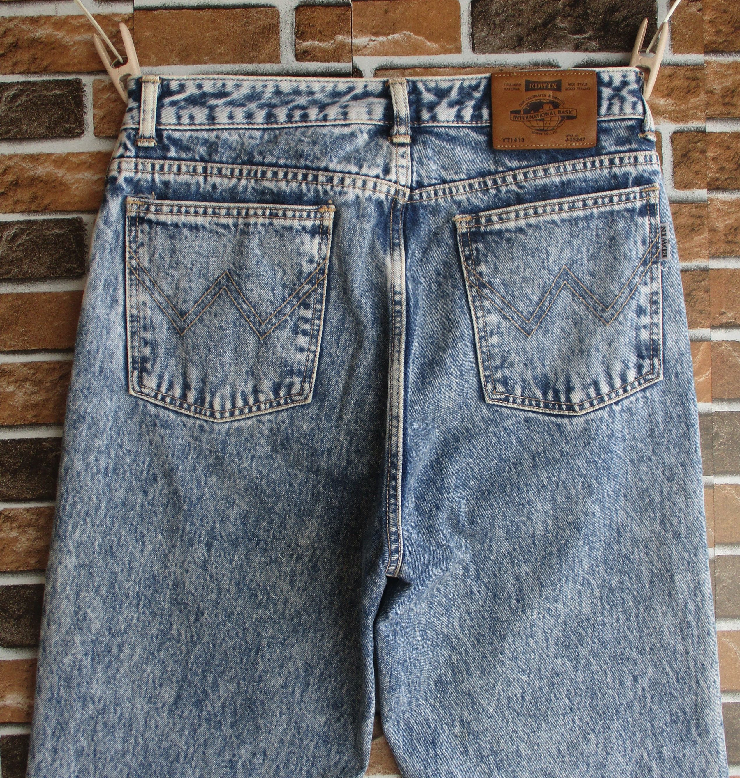Edwin × Vintage E501 Acid Wash Slim Tapered W30 L30.5 Size US 30 / EU 46 - 5 Thumbnail