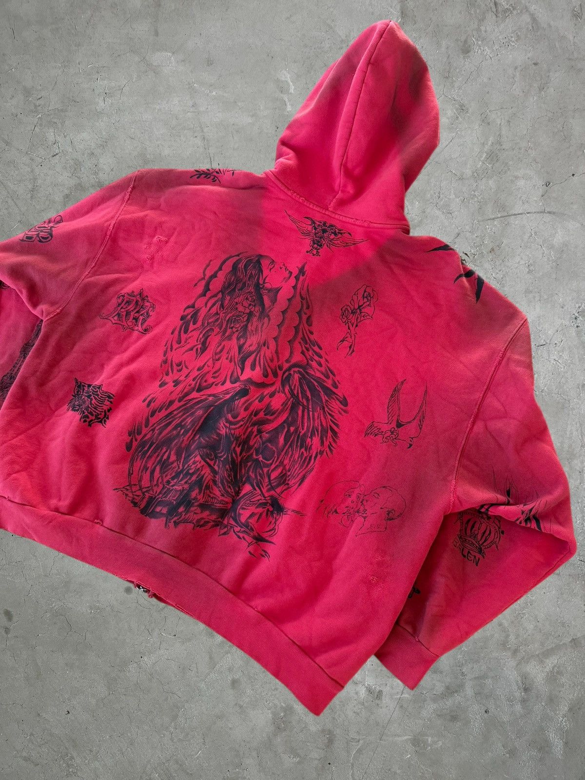 Balenciaga Balenciaga Tattoo Zip-up Hoodie Size US XL / EU 56 / 4 - 6 Thumbnail