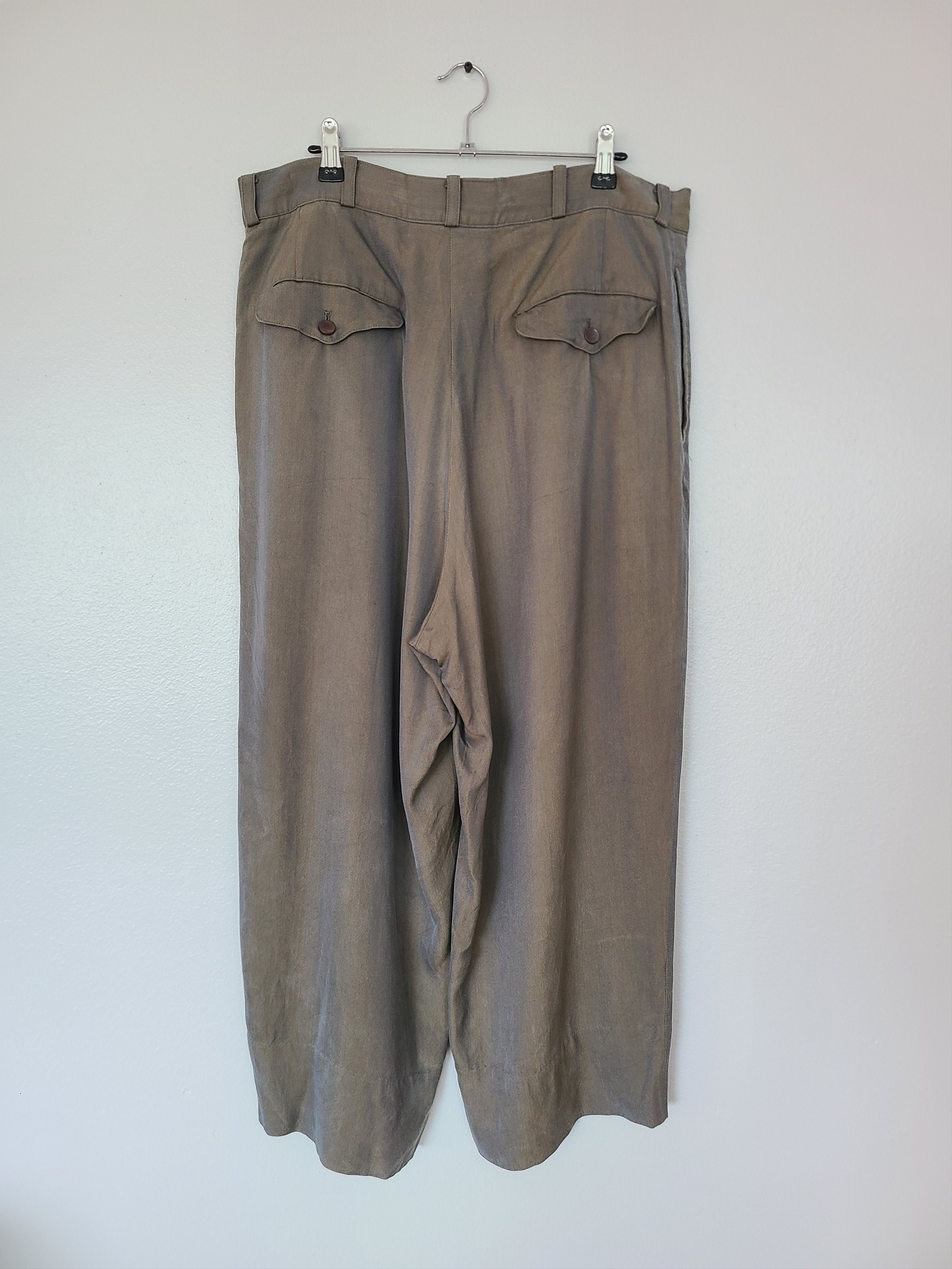Yohji Yamamoto Iridescent Cupro Wide Pants Size US 34 / EU 50 - 4 Thumbnail