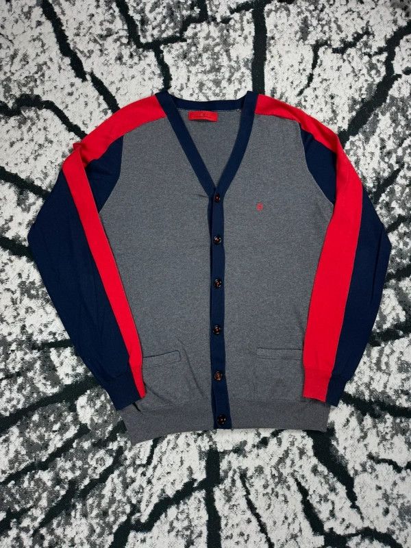 Carolina Herrera Carolina Herrera gray multicolor cardigan sweater L Size US L / EU 52-54 / 3 - 1 Thumbnail