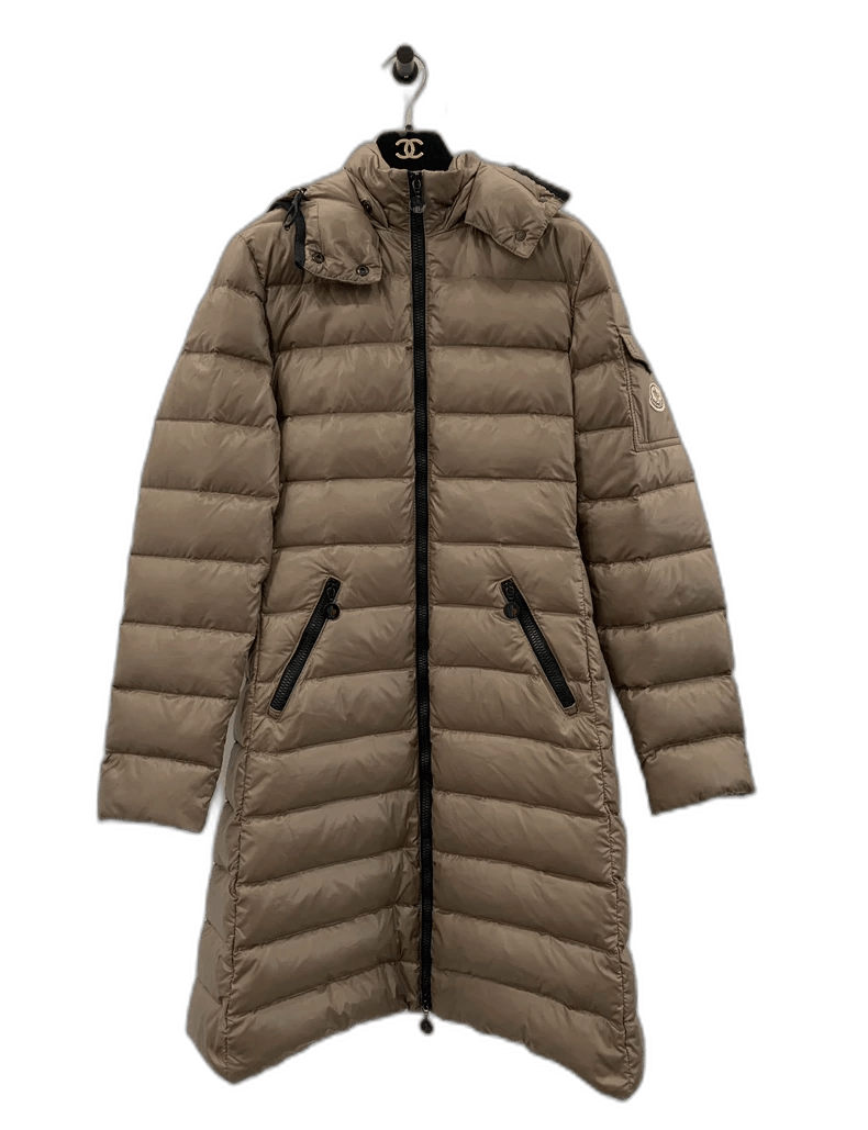 Moncler × Vintage MONCLER Astere Giubbotto Gray Hooded Down Puffer
