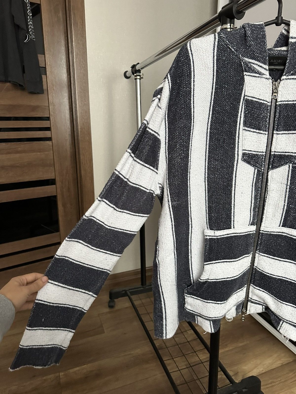 Amiri Amiri Baja Zip Hoodie Striped Size US L / EU 52-54 / 3 - 7 Thumbnail