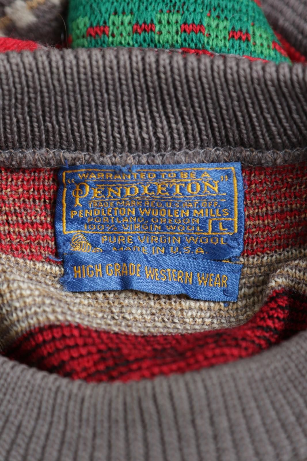 Pendleton 70's Pendleton Geometric Knitted Crewneck Size US L / EU 52-54 / 3 - 4 Thumbnail