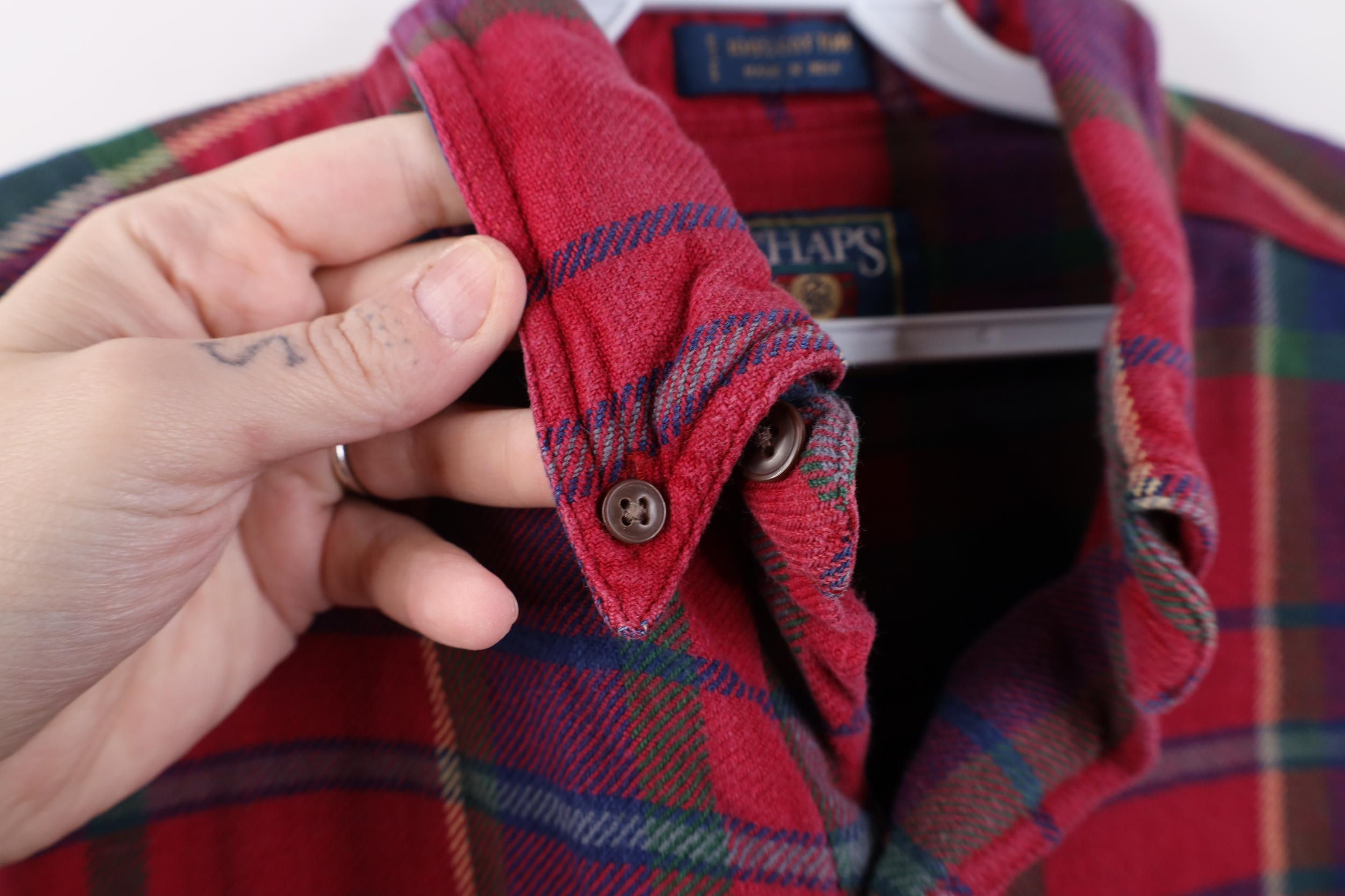 Polo Ralph Lauren Vintage 90s Chaps Ralph Lauren Heavy Flannel Button Shirt Size US L / EU 52-54 / 3 - 8 Thumbnail