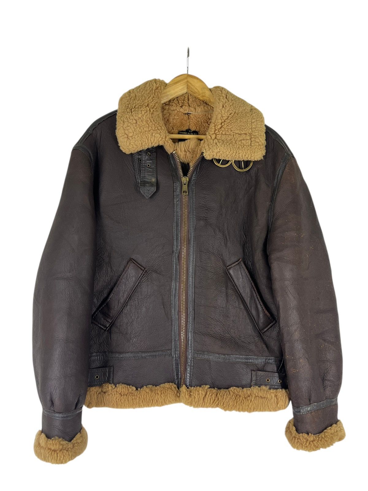 Vintage 🔥 Vintage Type B3 Insignia Shearling Leather Jacket Size US S / EU 44-46 / 1 - 19 Thumbnail