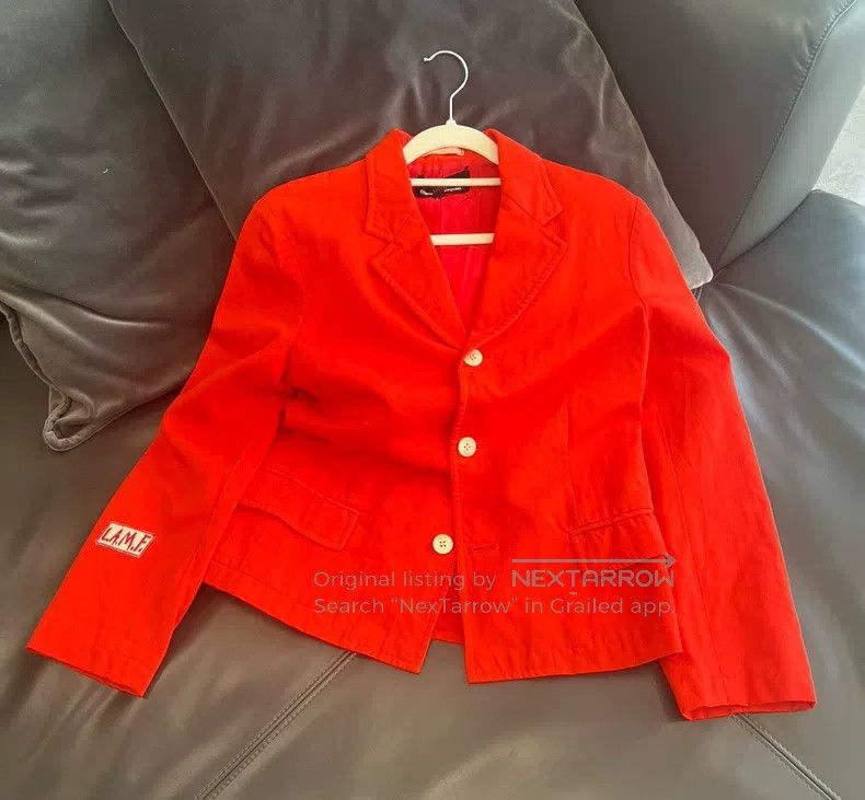 Comme des Garcons Comme Des Garcons Orange Red Blazer Cardigan Size M / US 6-8 / IT 42-44 - 2 Thumbnail