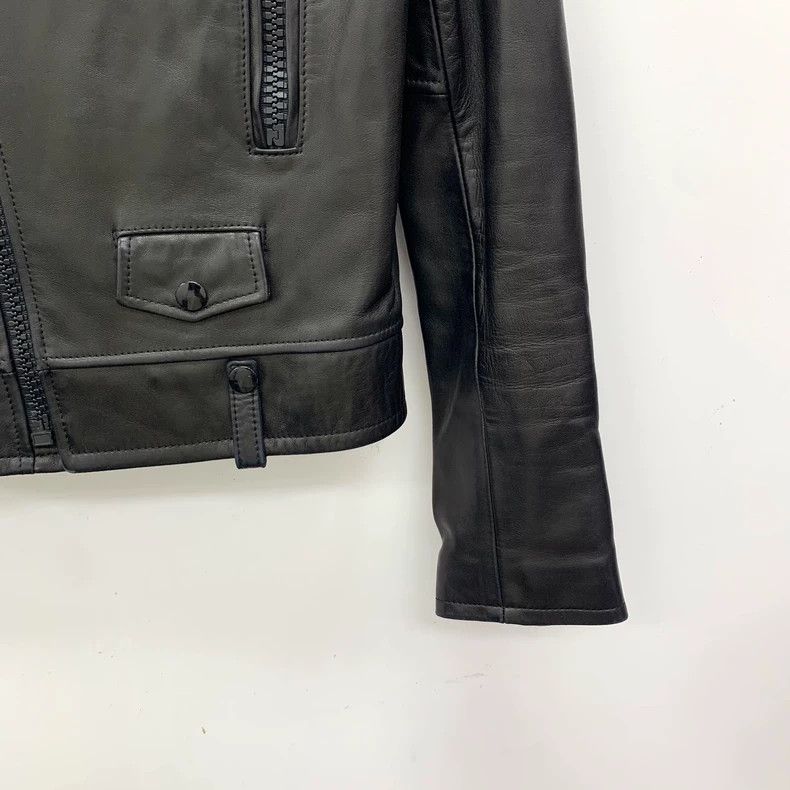 Saint Laurent Paris Saint Laurent Paris Black sheepskin lapel long sleeve diag Size S / US 4 / IT 40 - 4 Thumbnail