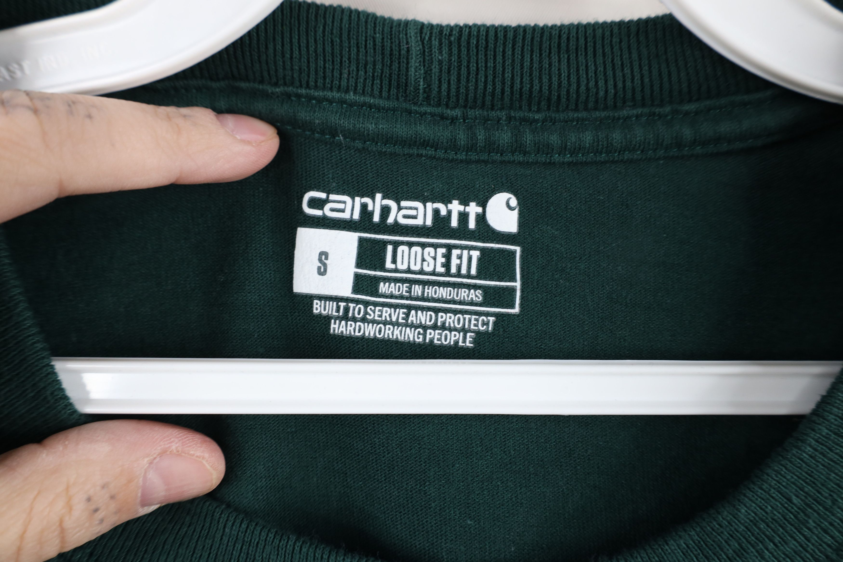 Carhartt × Vintage Vintage Y2K Carhartt Spell Loose Fit T-Shirt Hunter Green Size US S / EU 44-46 / 1 - 9 Thumbnail