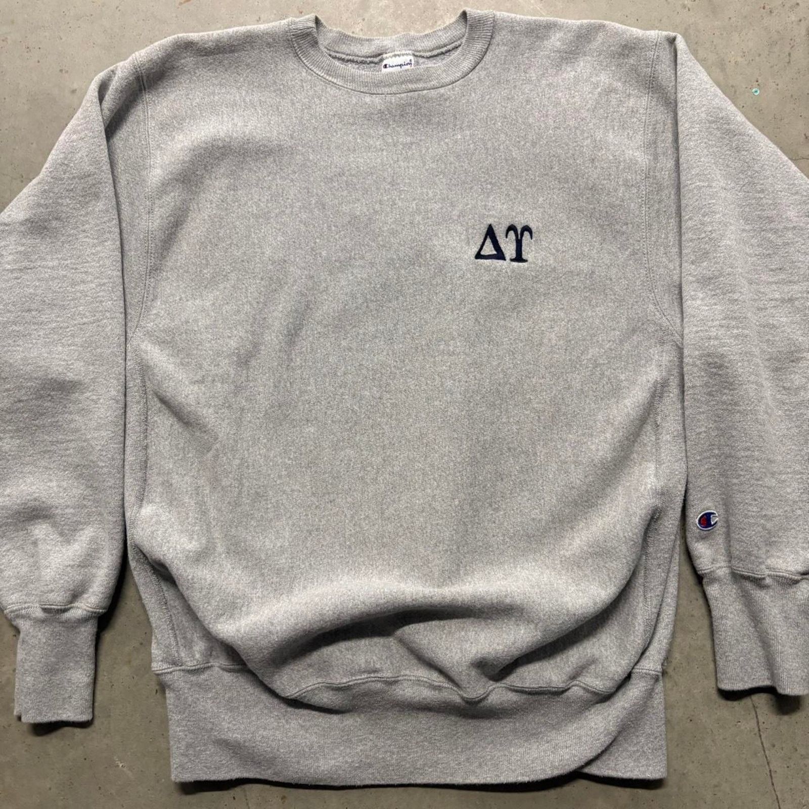 Champion × Vintage Crazy Vintage 90s Champion Reverse Weave Fraternity Crewneck Size US XL / EU 56 / 4 - 2 Thumbnail