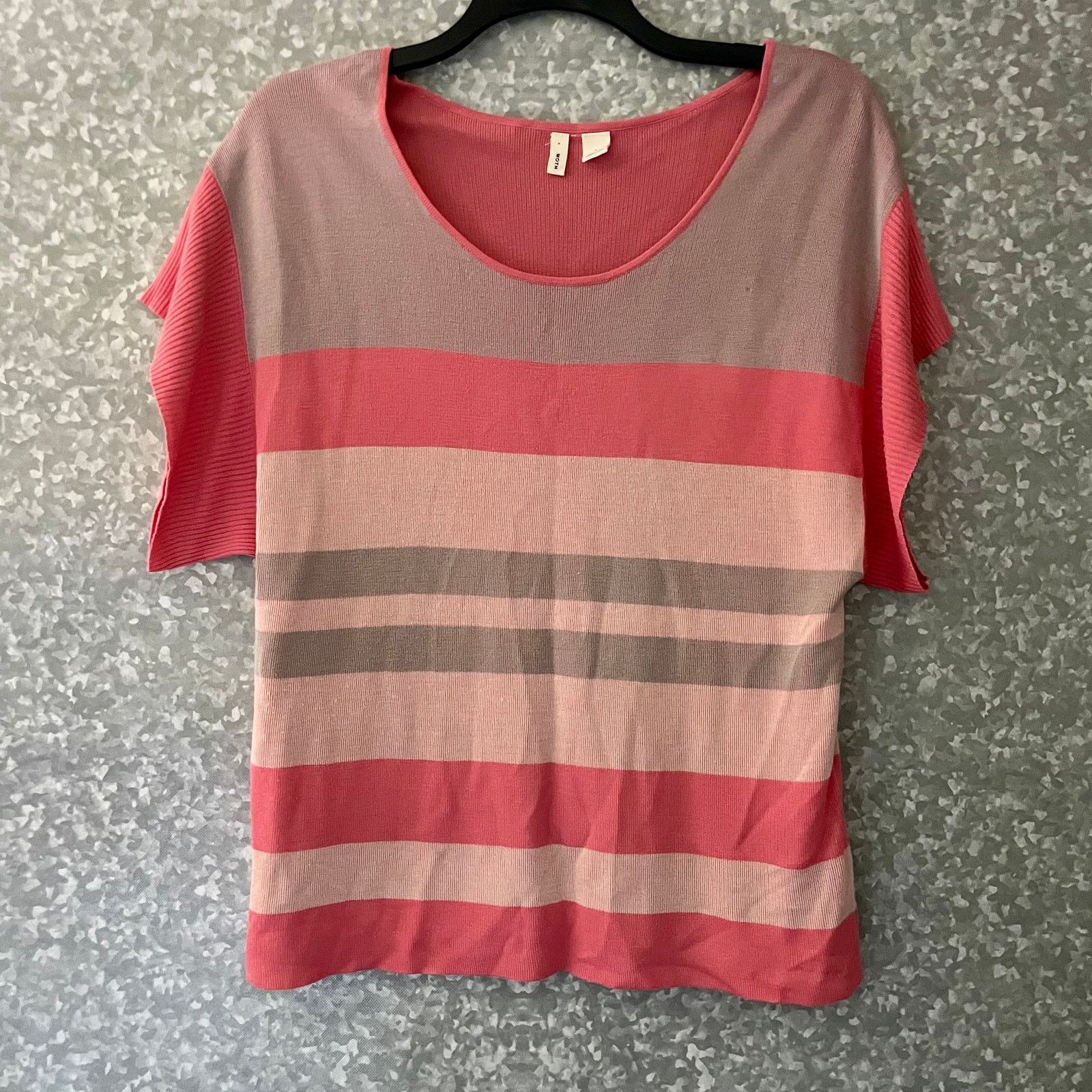Anthropologie Moth Anthropologie Striped Short Sleeve Sweater - Size Small Size S / US 4 / IT 40 - 1 Thumbnail