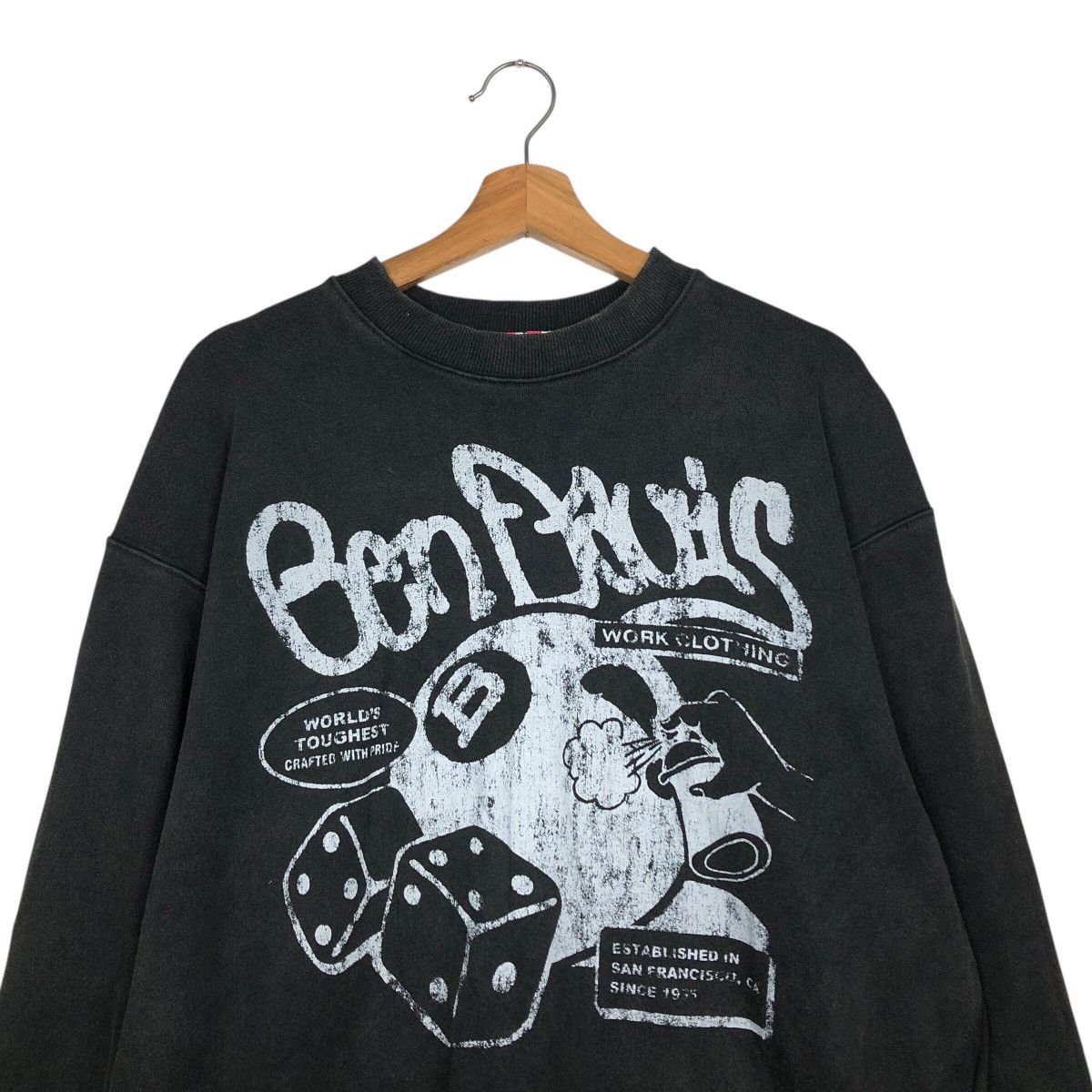 Japanese Brand 📌Vintage Sweatshirt Crewneck Ben Davis Big Logo Punk Style Size US M / EU 48-50 / 2 - 4 Thumbnail