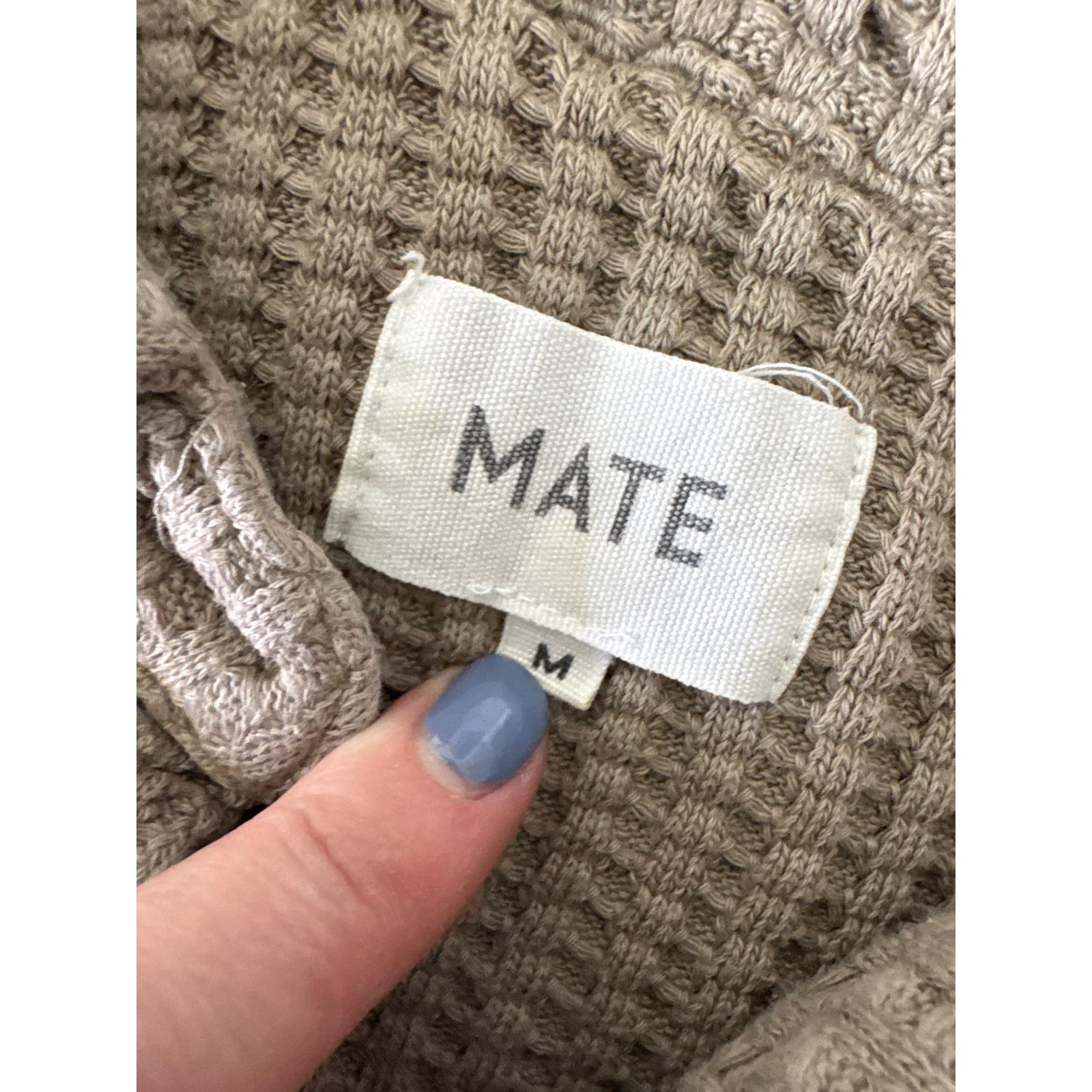 MATE the Label MATE THE LABEL Organic Waffle Long Sleeve shirt Brick Size M / US 6-8 / IT 42-44 - 6 Thumbnail