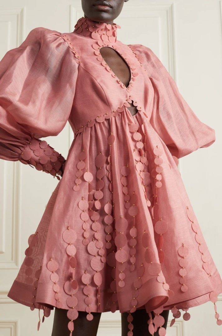 Zimmermann Zimmermann Concert Disc embellished cutout linen&silk dress Size XS / US 0-2 / IT 36-38 - 1 Thumbnail