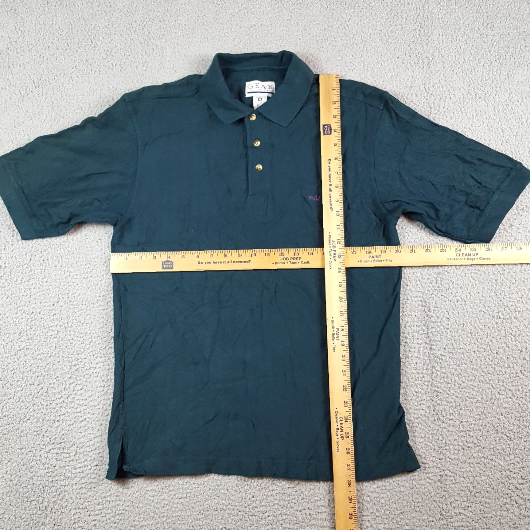 Vintage VINTAGE GEAR FOR SPORTS Polo Shirt Golf Course Preppy PGA Button Collar Men's M Green 90s Beach Classic Grunge Punk Surf L(Not necessary) Size US M / EU 48-50 / 2 - 7 Thumbnail