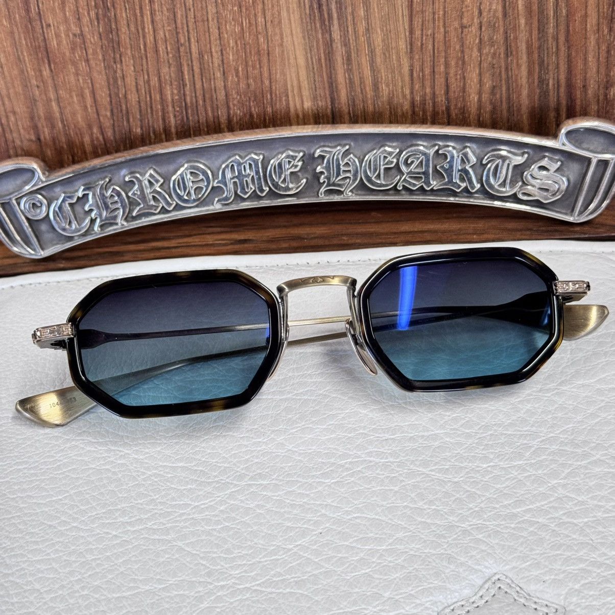 Chrome Hearts Chrome hearts Stylida 1/1 ‘Oceans Depth’ Sunglasses | Grailed