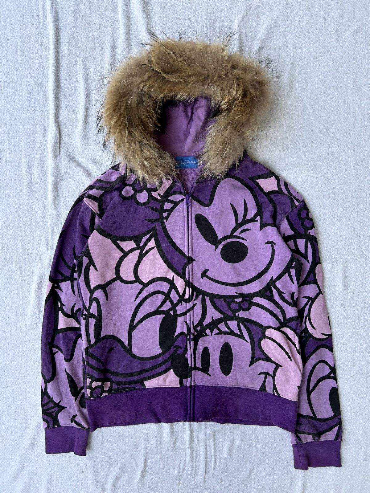 Japanese Brand Disney fur hoodie full print zip style ifsixwasnine lgb Size US M / EU 48-50 / 2 - 1 Thumbnail