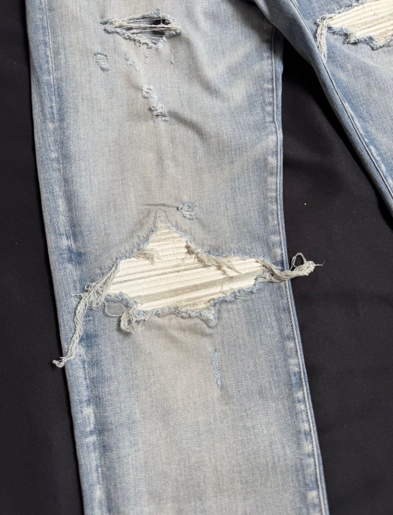 Amiri AMIRI MX1 Light Wash White Patch Size US 33 - 2 Thumbnail
