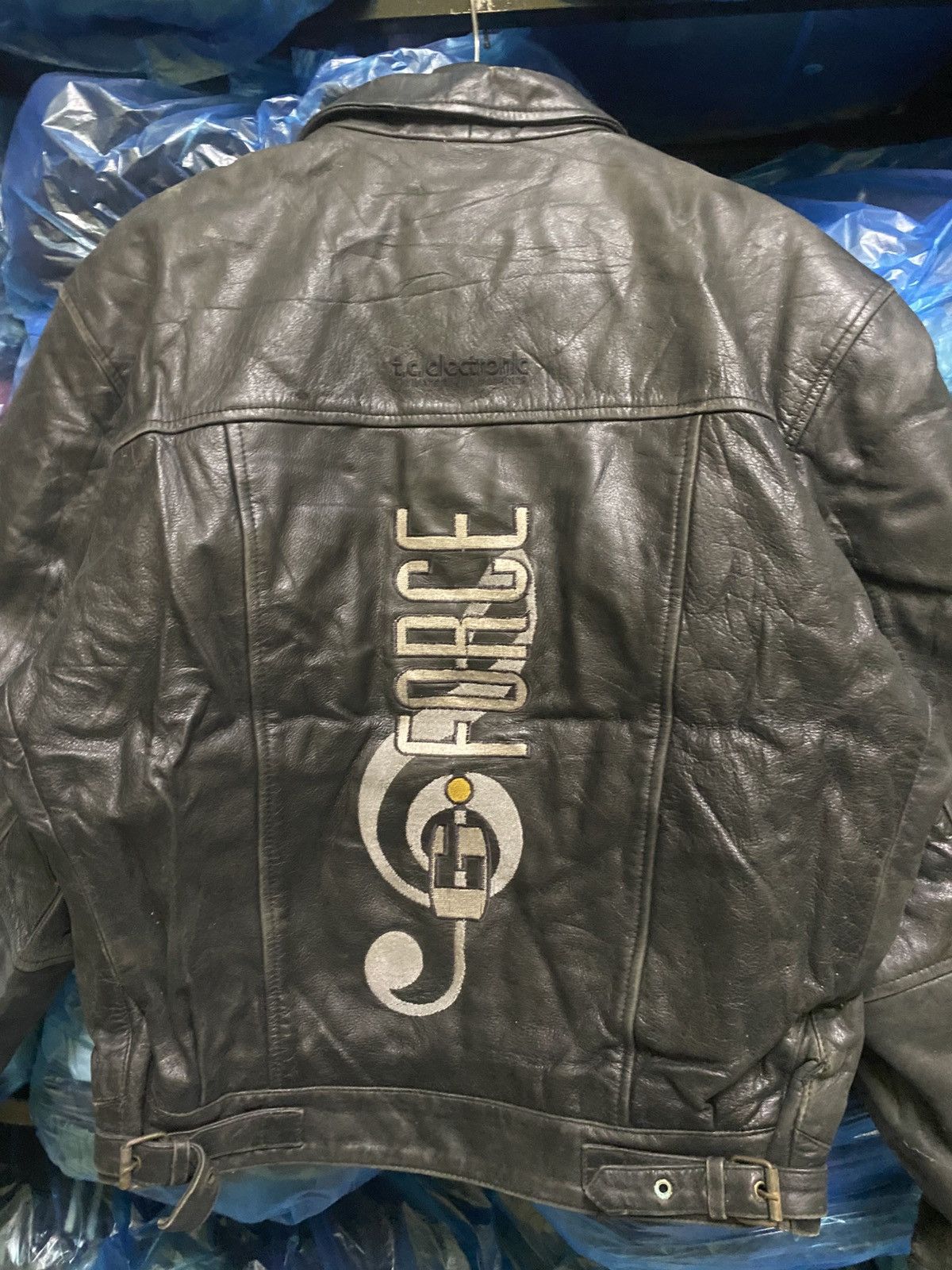 Other Vintage t.c electronic FORCE Real Leather Jacket Embroidered Size US M / EU 48-50 / 2 - 17 Thumbnail