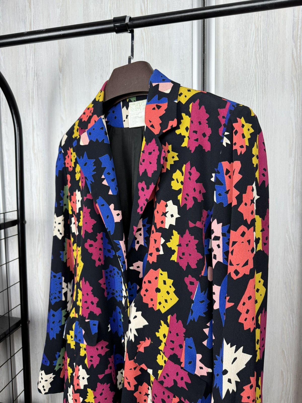 Emmanuelle Khanh Emmanuelle Khahn Paris vintage multicoloured designer blazer Size M / US 6-8 / IT 42-44 - 5 Thumbnail