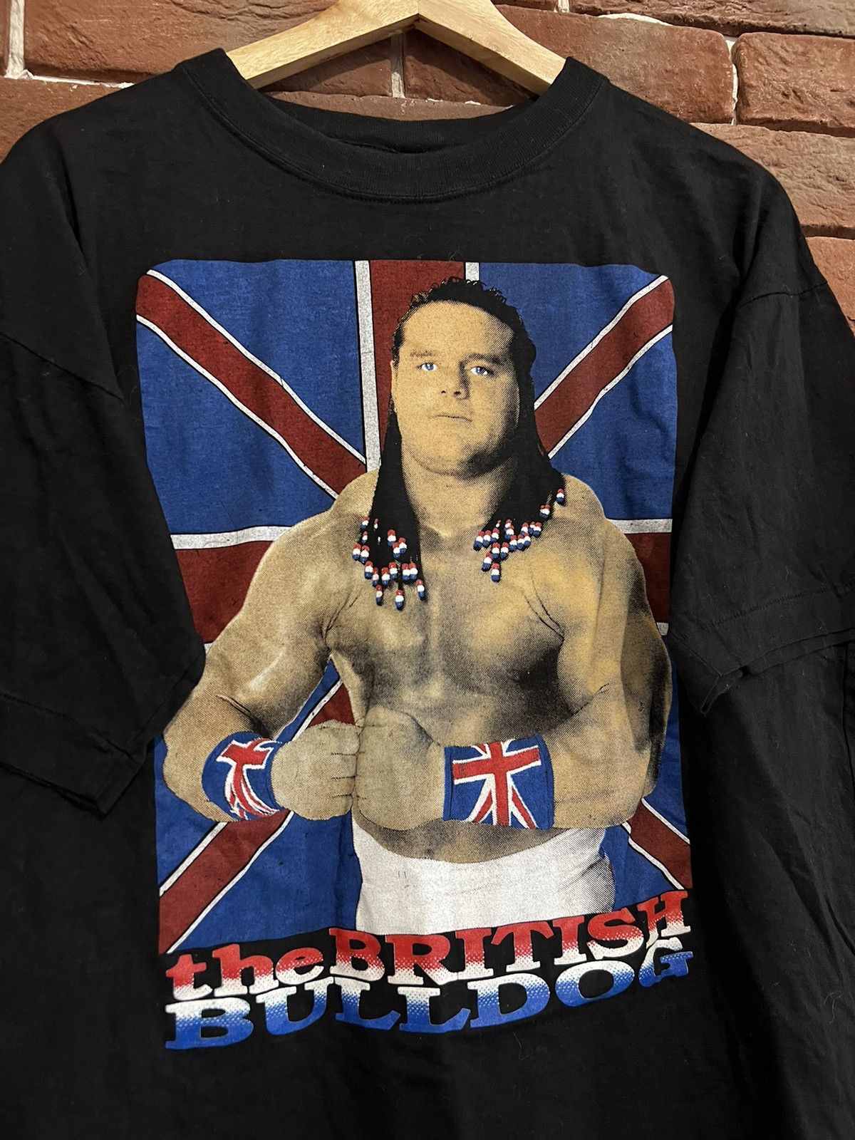 Vintage Rare Vintage 90s British Bulldog WWE WWF Wrestling Promo Tee Size US L / EU 52-54 / 3 - 2 Thumbnail