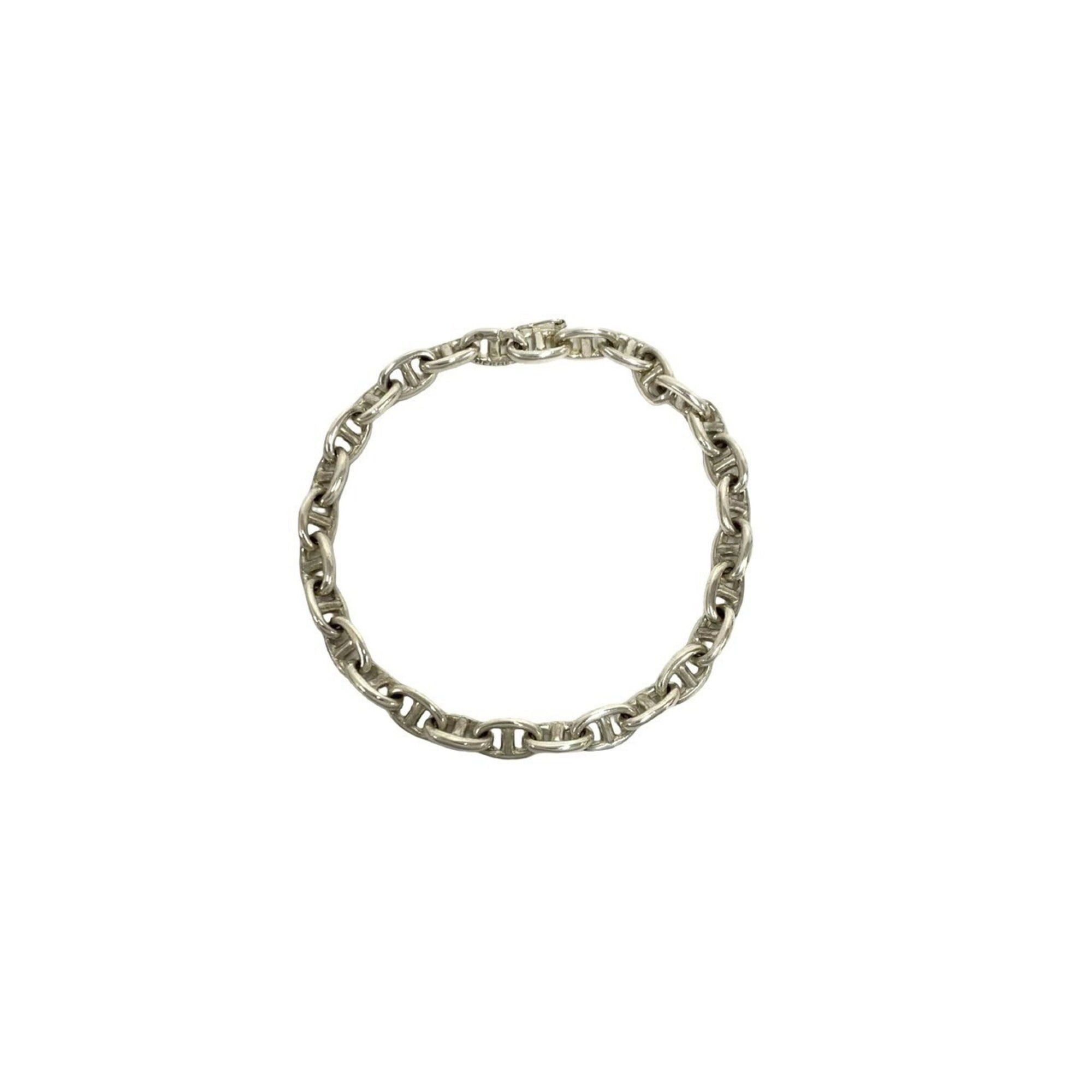 Hermes HERMES Vintage Chaine d'Ancre TPM Sterling Silver 925 Chain Bracelet Accessory 35920 Size ONE SIZE - 1 Thumbnail