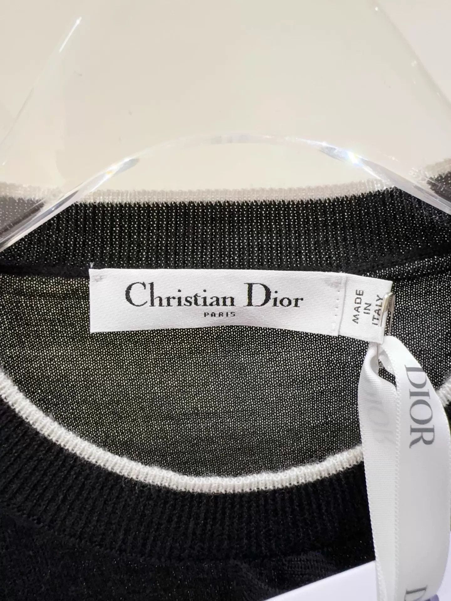 Dior Dior Black Cashmere Silk Top jisoo size F34 Size XS / US 0-2 / IT 36-38 - 2 Thumbnail