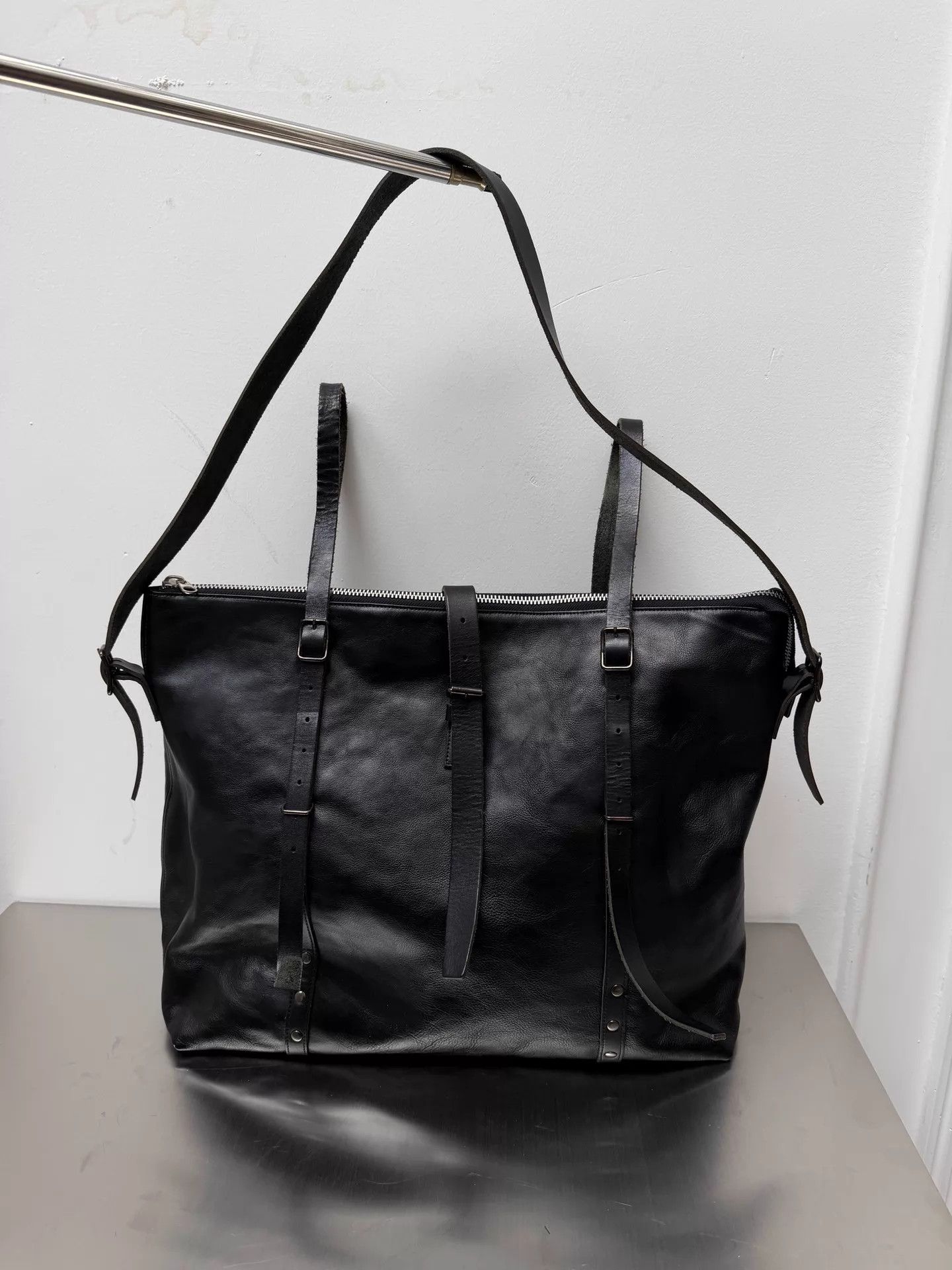 Yohji Yamamoto Yohji Yamamoto Pour Homme Oversized Strap Tote/Shoulder Size ONE SIZE - 1 Thumbnail