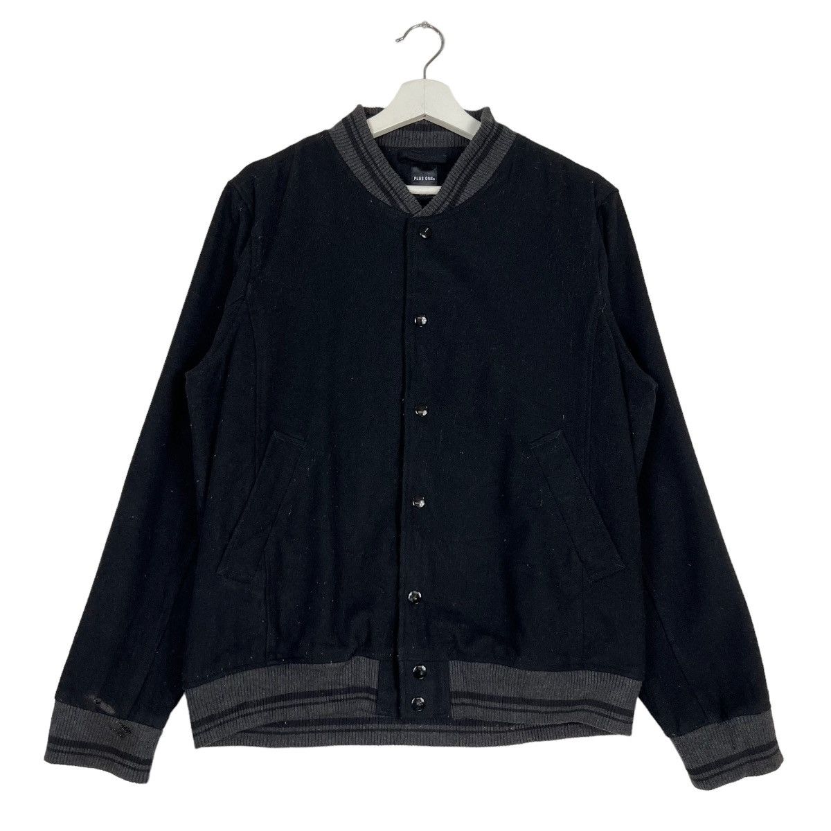 Japanese Brand 🔥 PLUS ONE BOMBER JACKET Size US L / EU 52-54 / 3 - 2 Thumbnail