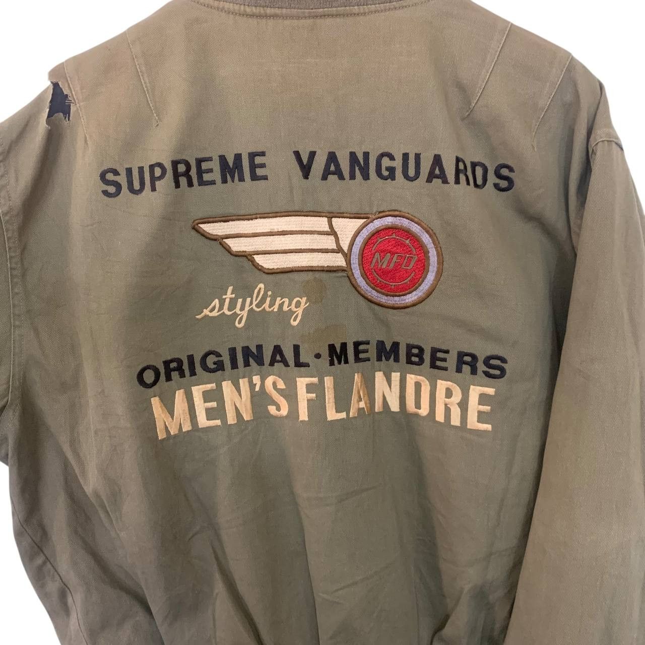 Vintage Vintage Reversible Flandre Sweater Flight Army Bomber Jacket Size US M / EU 48-50 / 2 - 8 Thumbnail