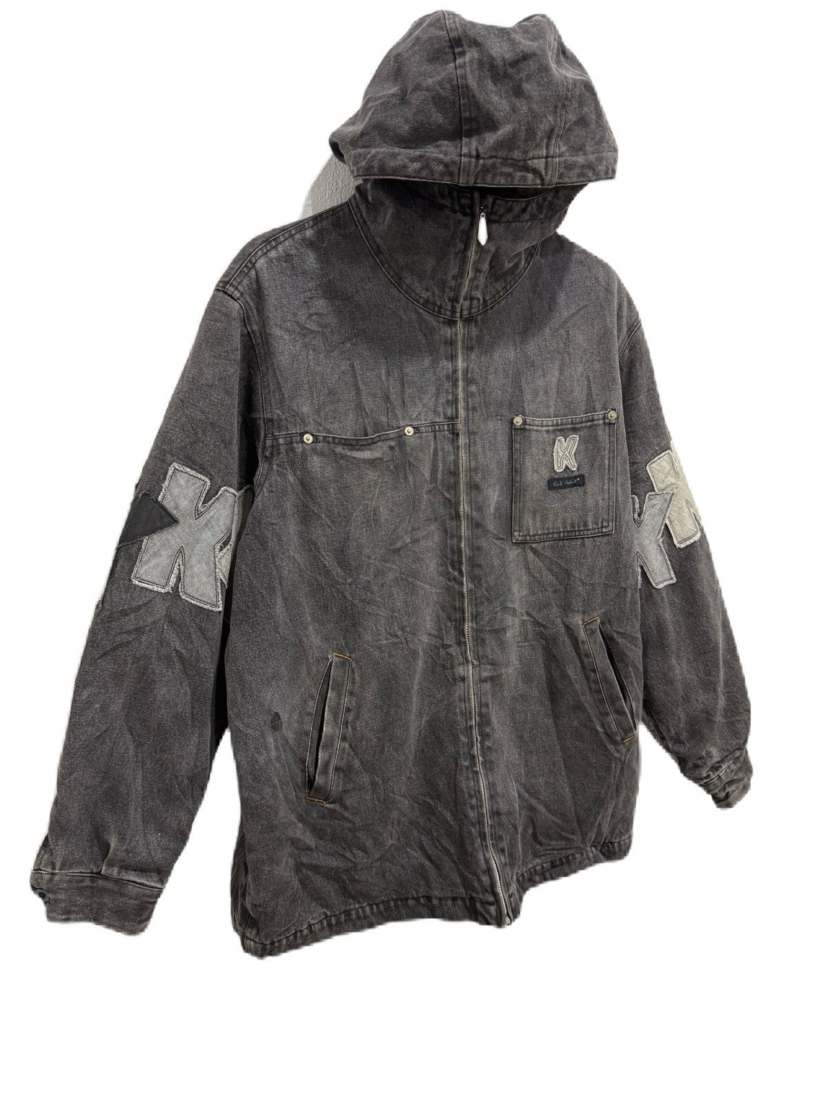 Karl Helmut JAPAN BRAND Karl Helmut Vintage Washed Denim Jacket K Patch Size US L / EU 52-54 / 3 - 2 Thumbnail