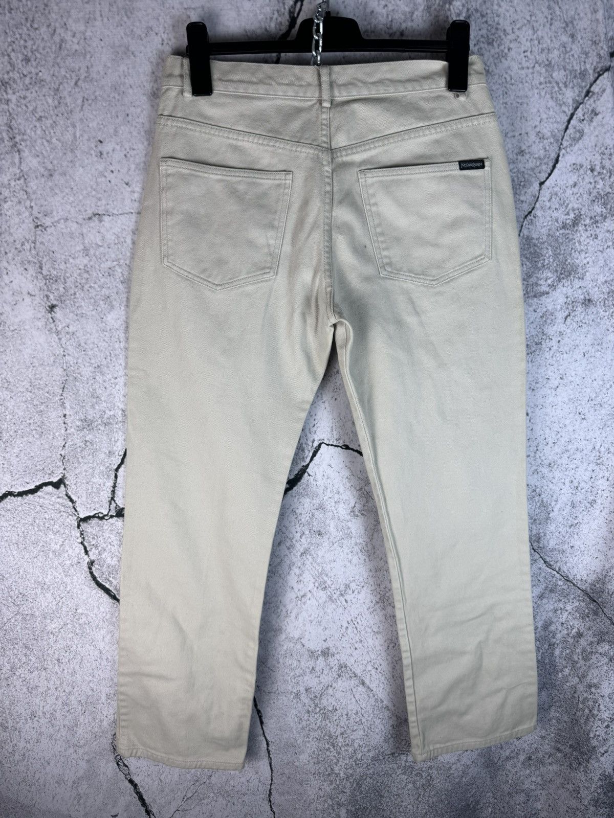 Yves Saint Laurent 90s 34x32 Yves Saint Laurent vintage YSL beige chino pants Size US 34 / EU 50 - 1 Thumbnail
