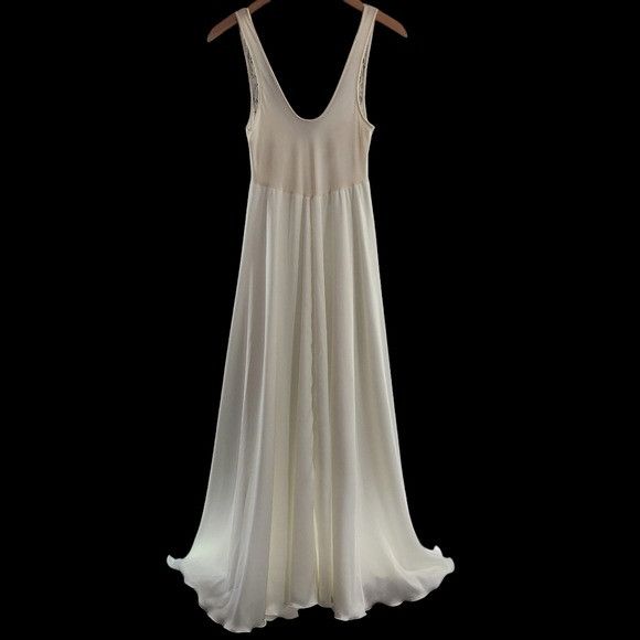 Vintage Rare Vintage 80s Olga Silver Label Nightgown Small Size S / US 4 / IT 40 - 3 Thumbnail