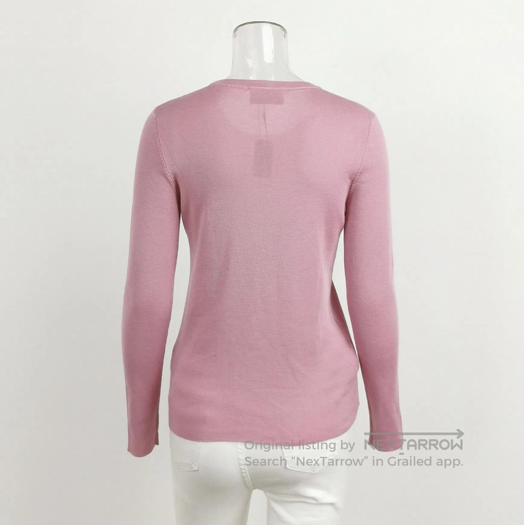 Prada Prada Pink Velvet Blend Knit Sweater . Size L / US 10 / IT 46 - 2 Thumbnail