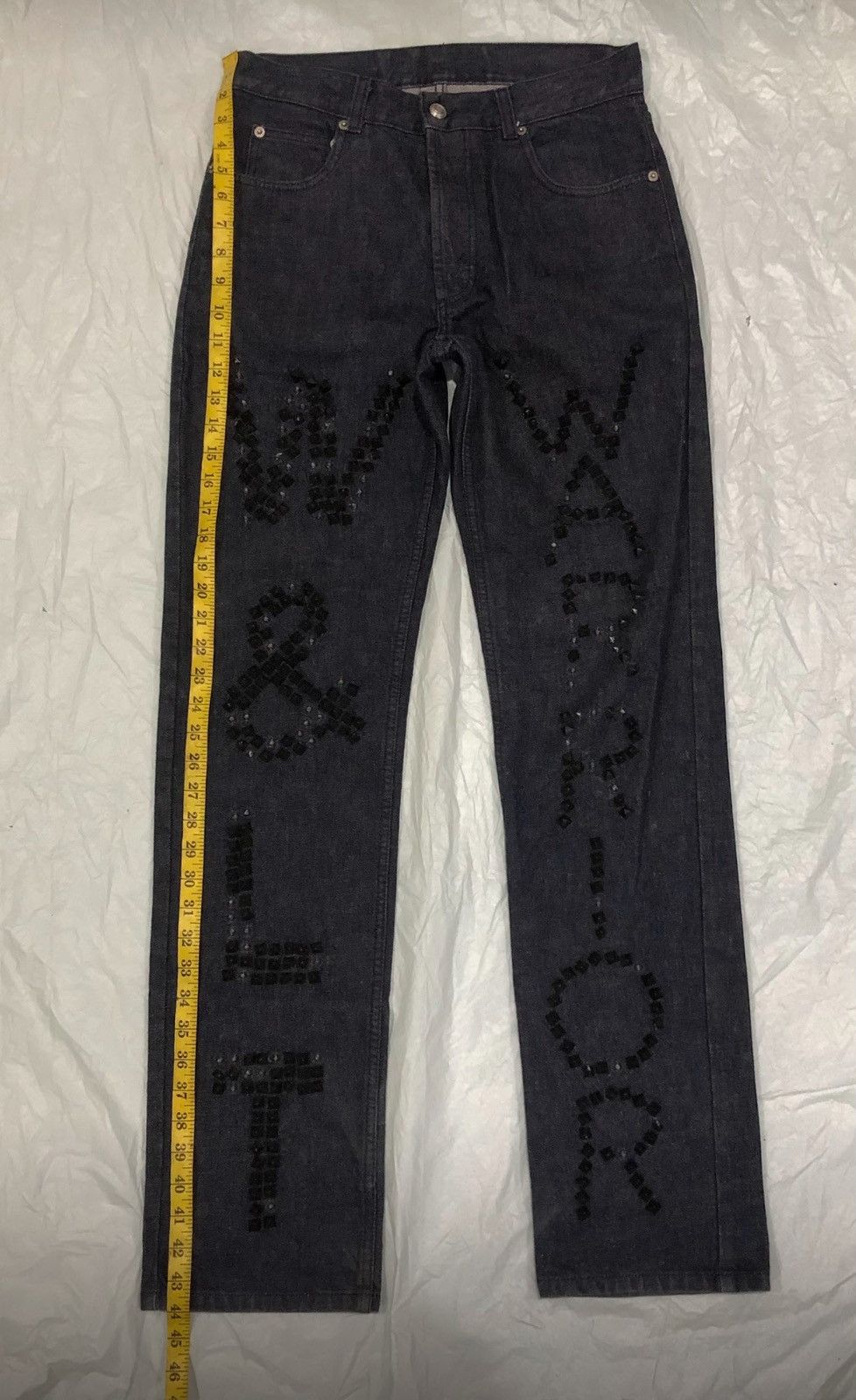 Walter Van Beirendonck ▶️ W&LT /Walter Van Beirendonck Aw97 Studded Jeans Size US 30 / EU 46 - 18 Thumbnail