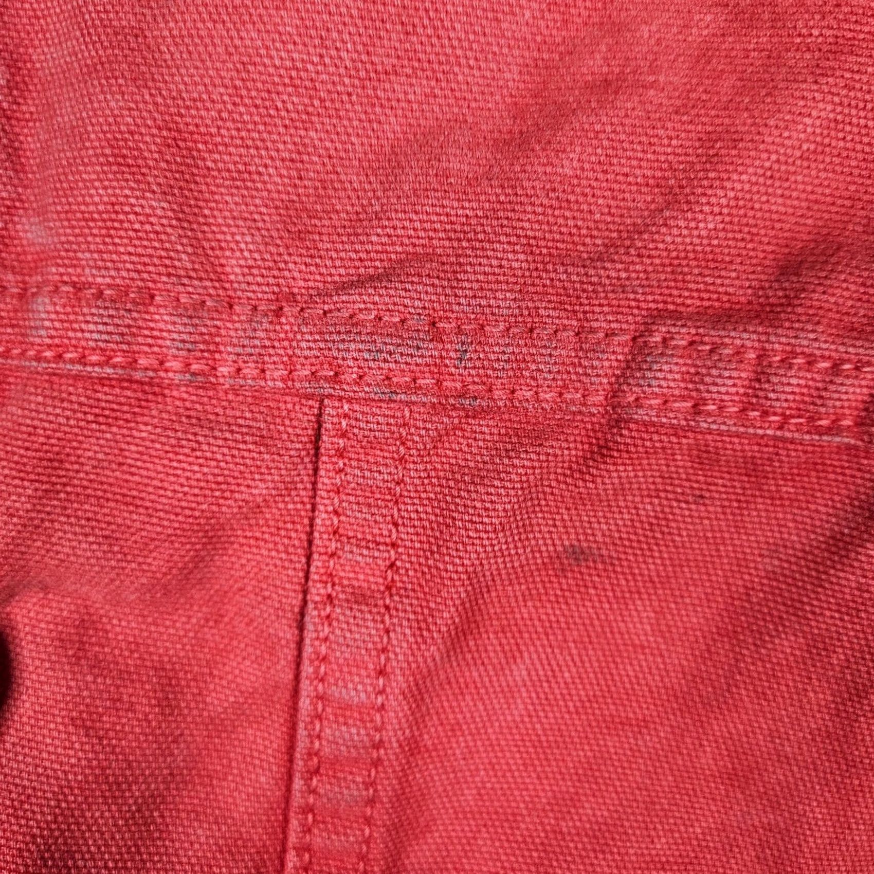 Reformation Reformation Denim Jacket Women's Cherry Red Button-up Cropped Ford Size M Shirt Adult Regular Red 90s? Size M / US 6-8 / IT 42-44 - 3 Thumbnail